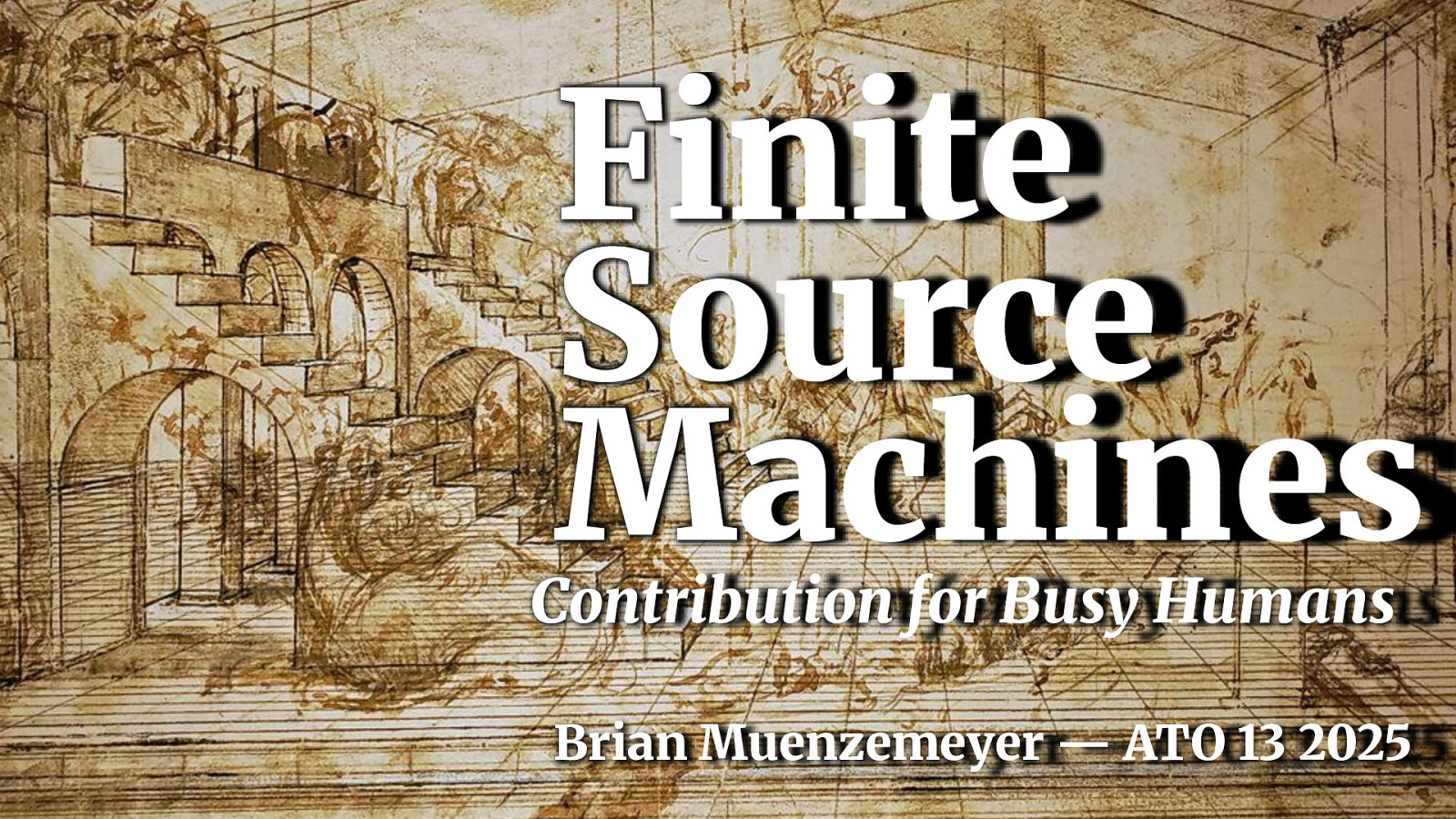 Finite Source Machines: Contribution for Busy Humans