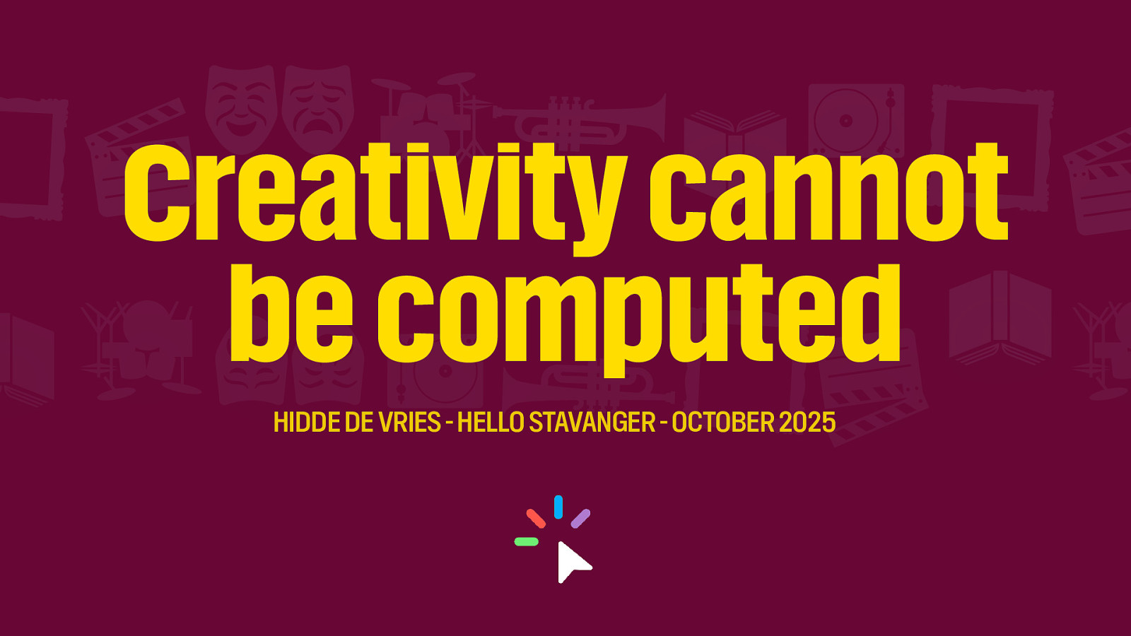 Creativity cannot be computed by Hidde de Vries