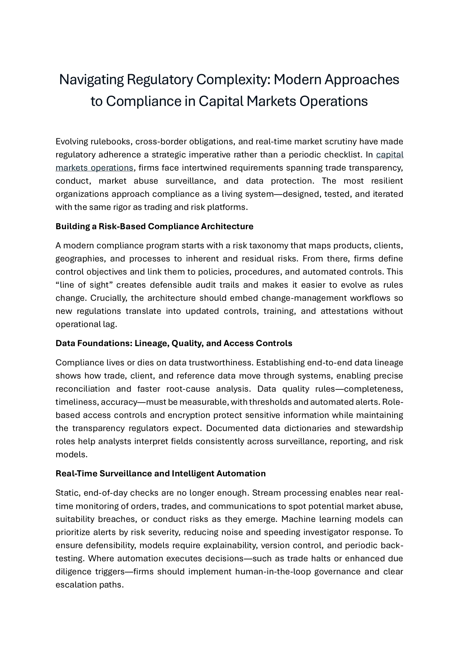 Capital Market Consulting & Advisory | Investment Management Services | Capital Market BPO | WNS