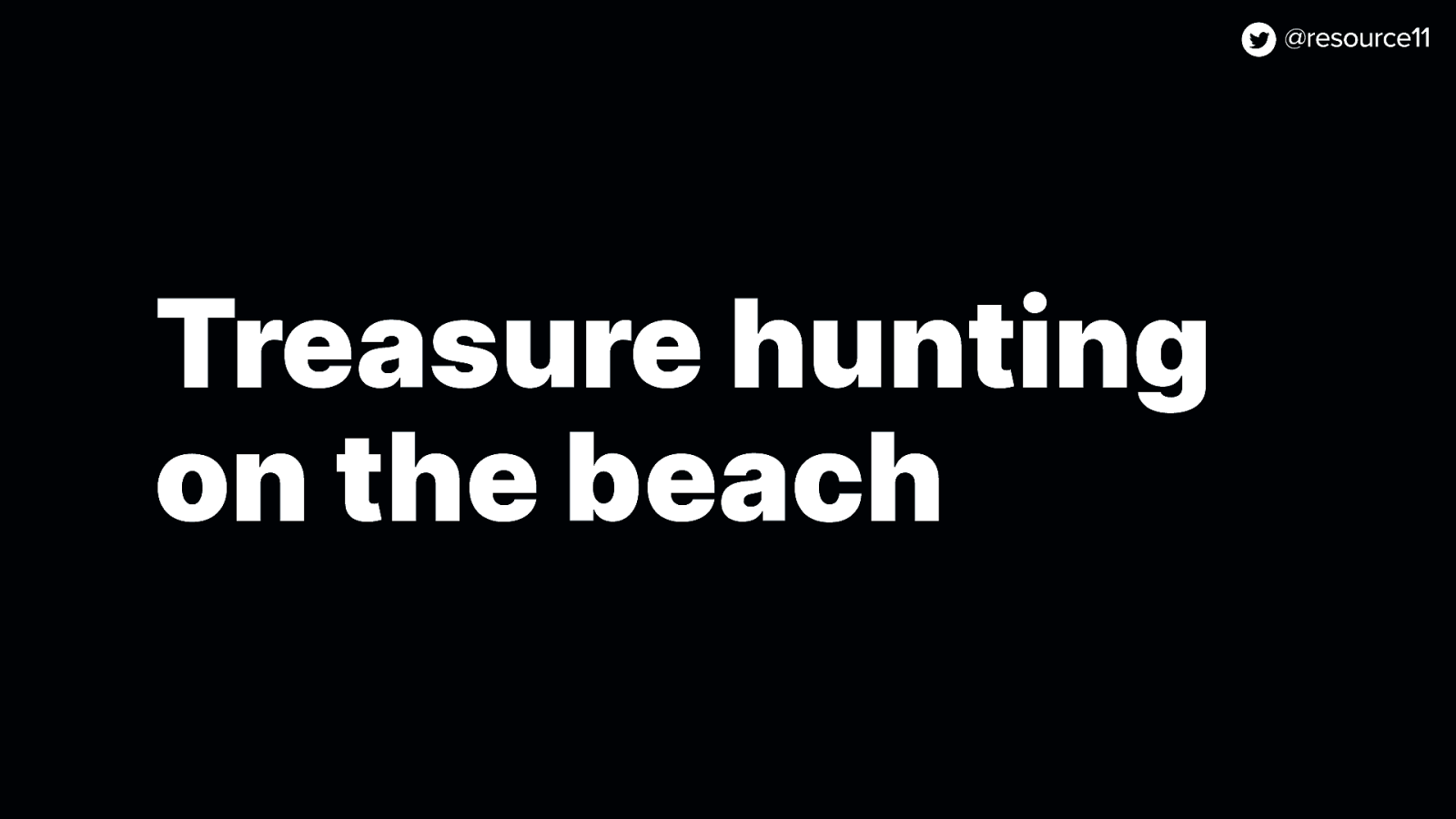 Treasure hunting on the beach