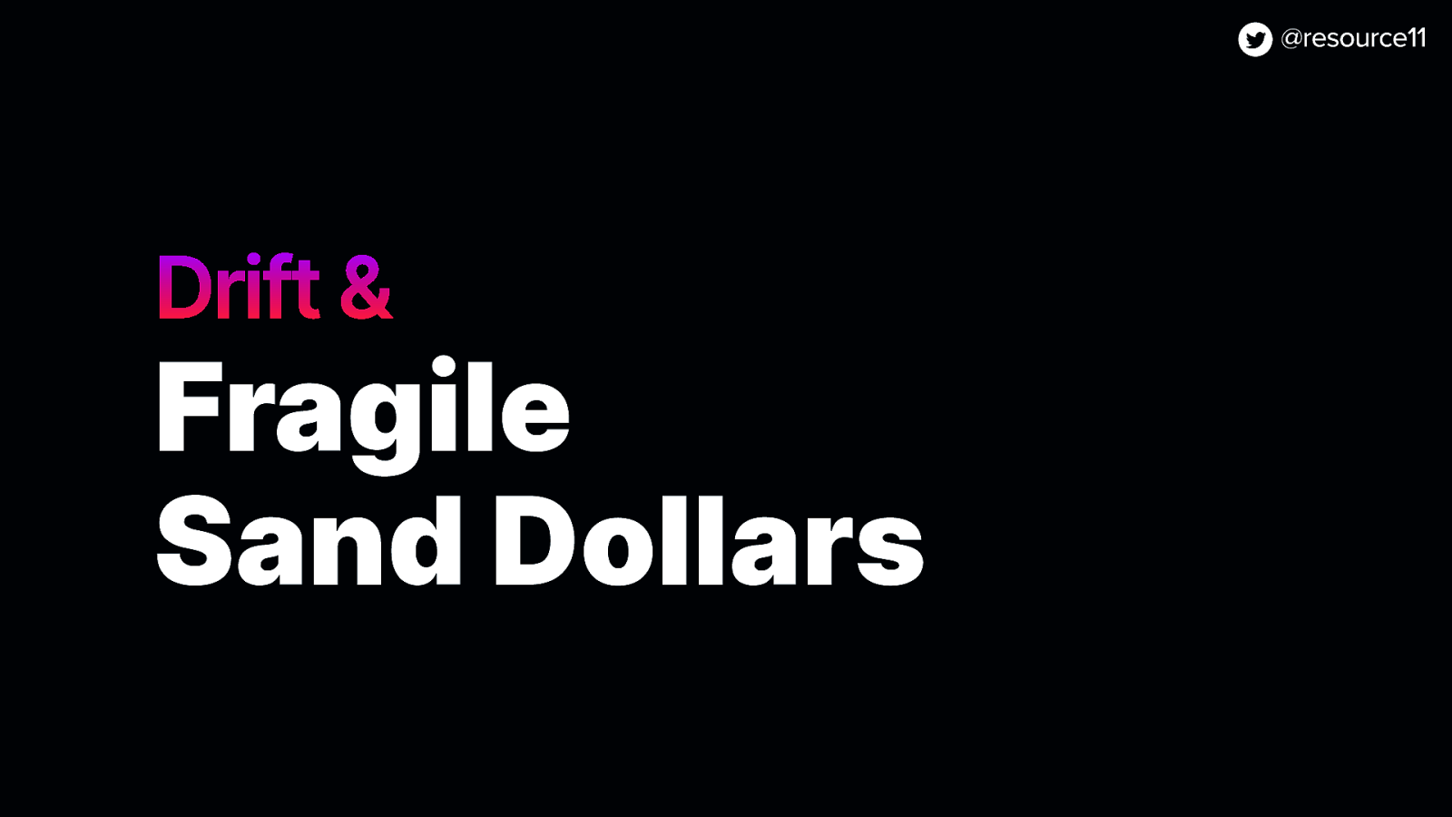 Drift &amp; Fragile Sand Dollars