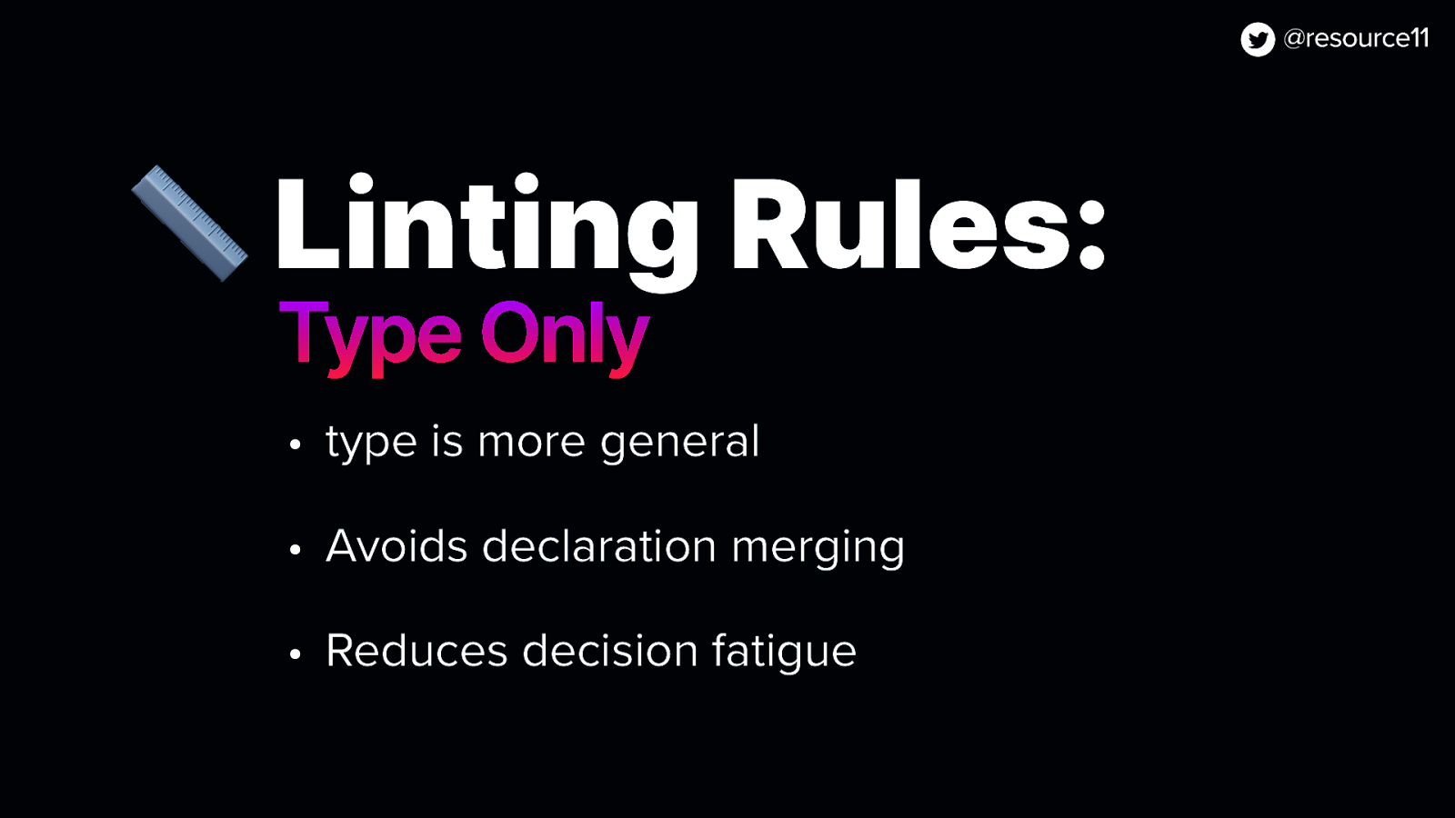📏 Linting Rules: Type Only