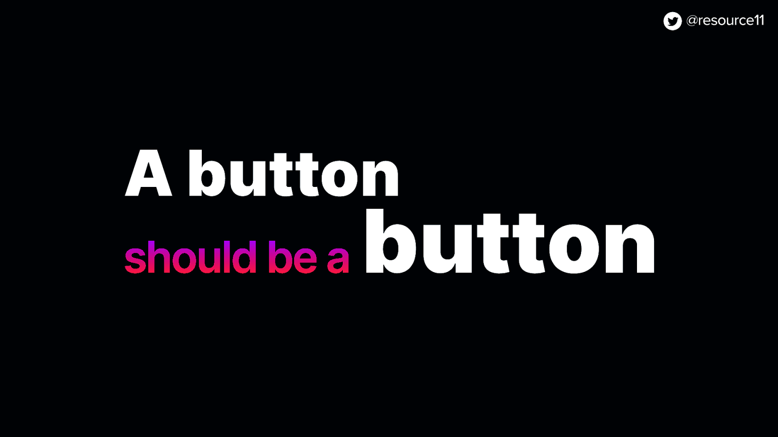 A button should be a button