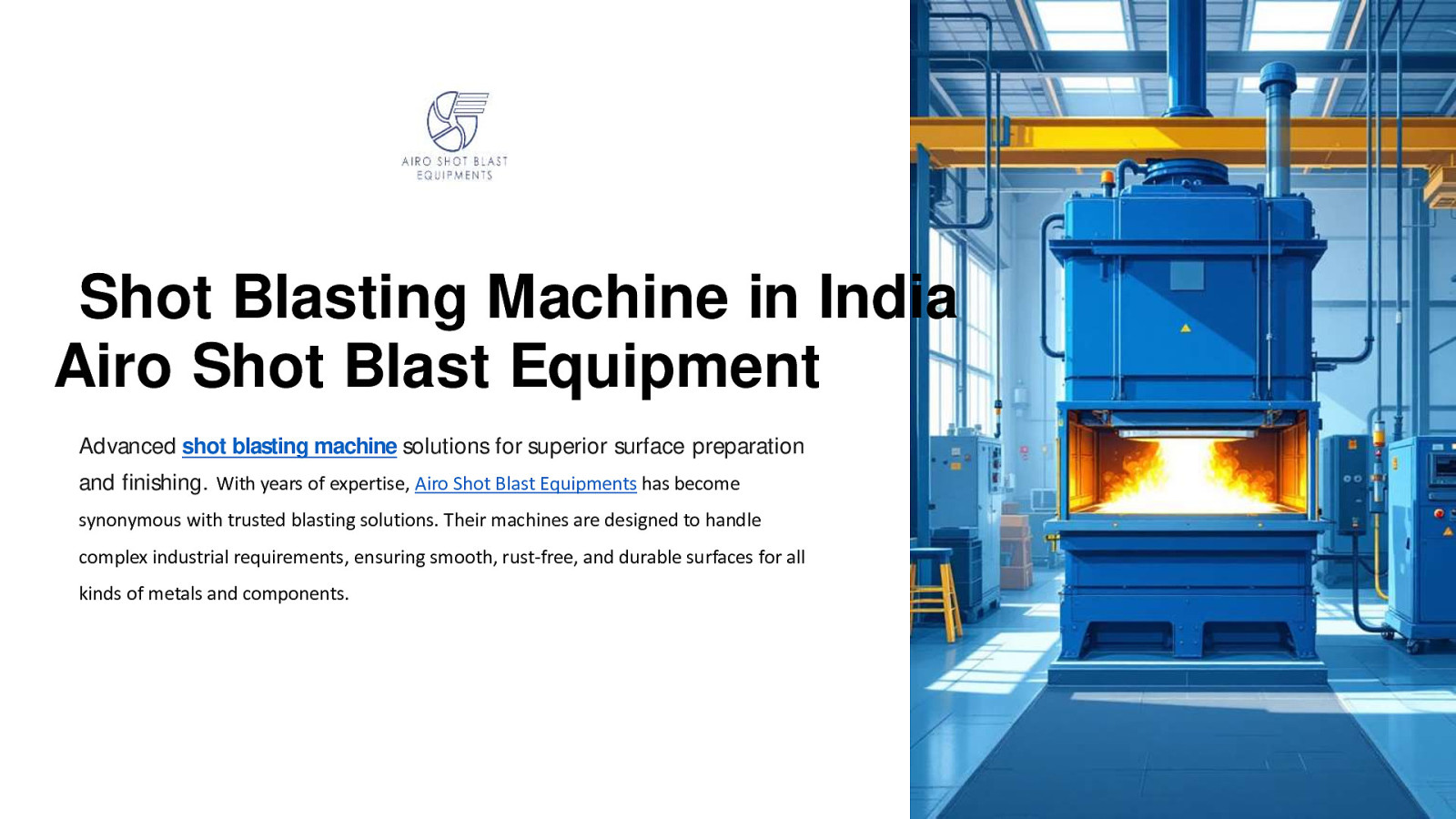 Surface Preparation Machine - Airo Shot Blast Equipments by Yash Kumar