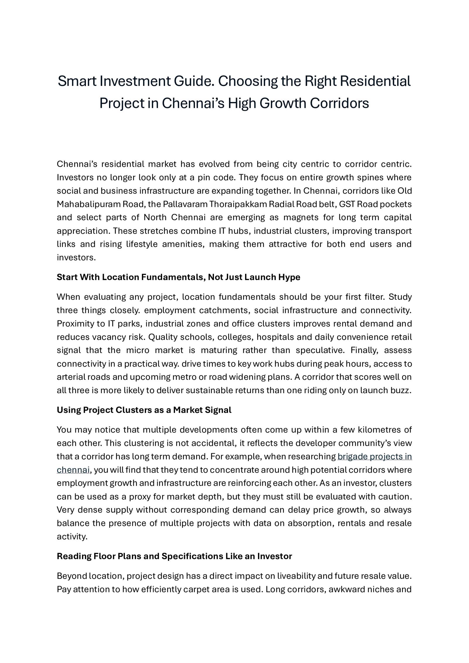 Apartments in Chennai | 1, 2, 3, 4 & 5 BHK Flats | Brigade Group