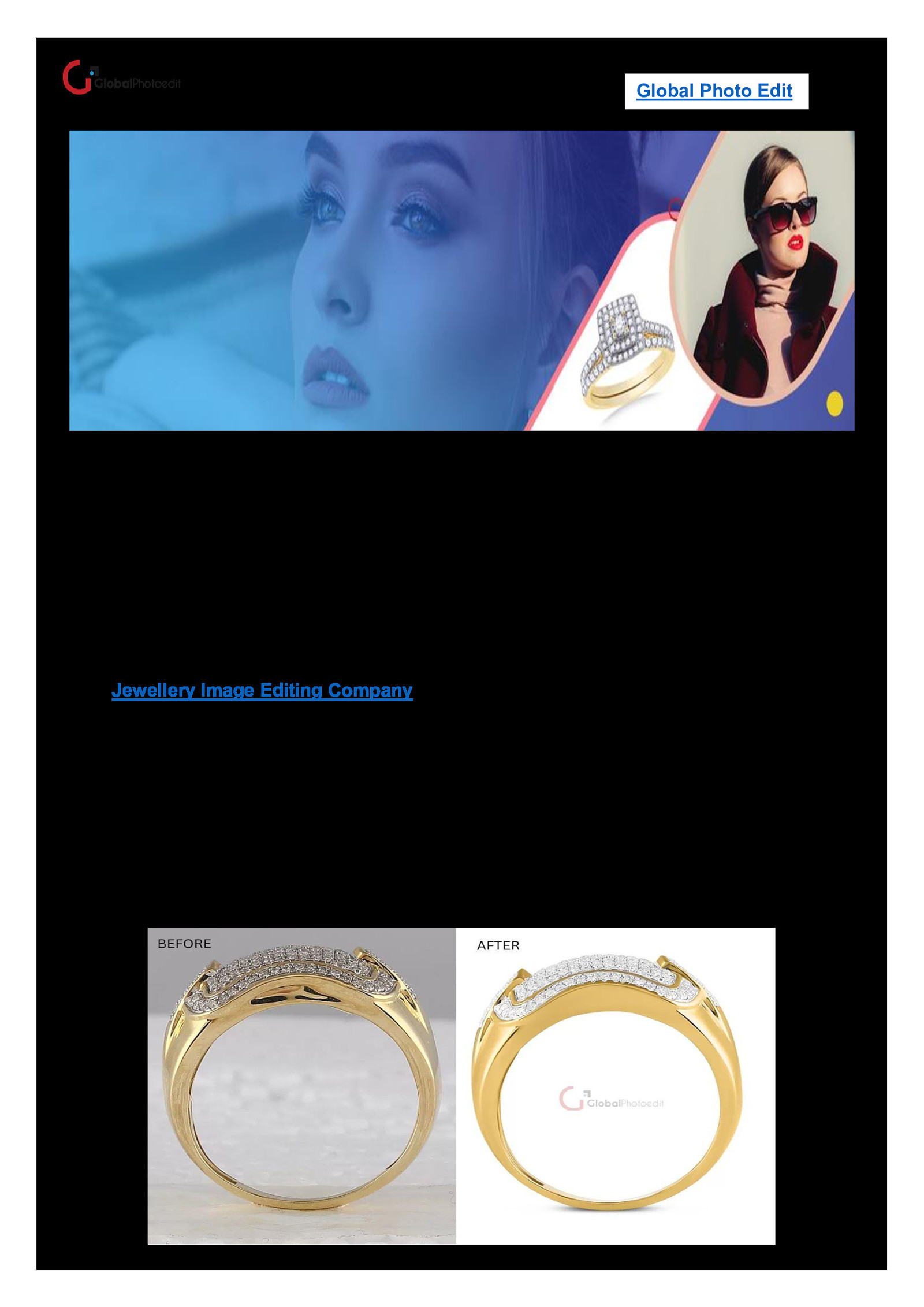 Jewellery Image Editing Company - Global Photo Edit by Global Photo Edit
