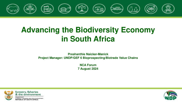 Advancing the Biodiversity Economy in South Africa