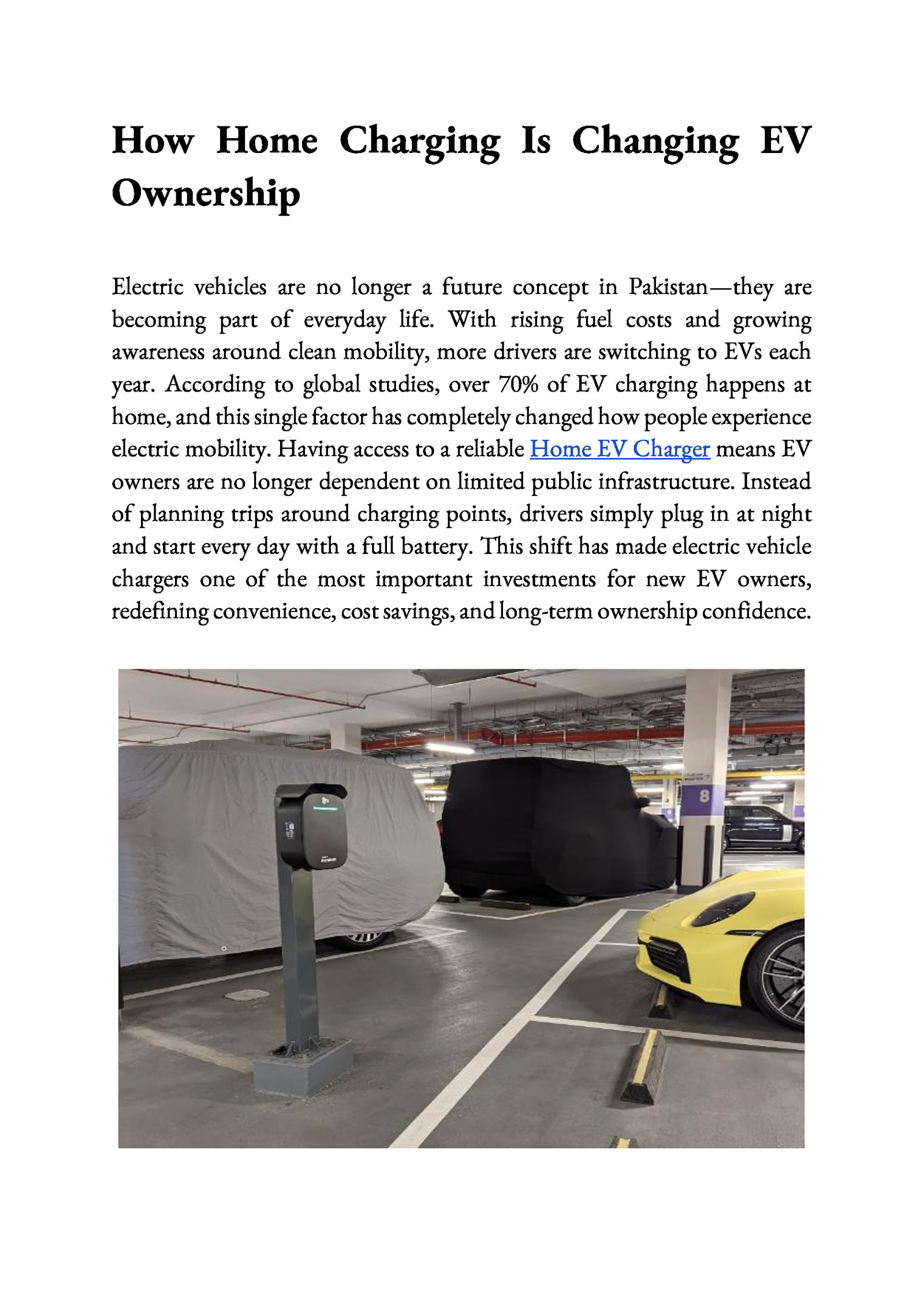 How Home Charging Is Changing EV Ownership by CITA EV CHARGER