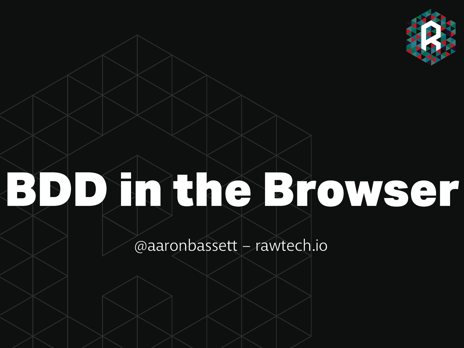 BDD in the browser (or how to have fun with testing)