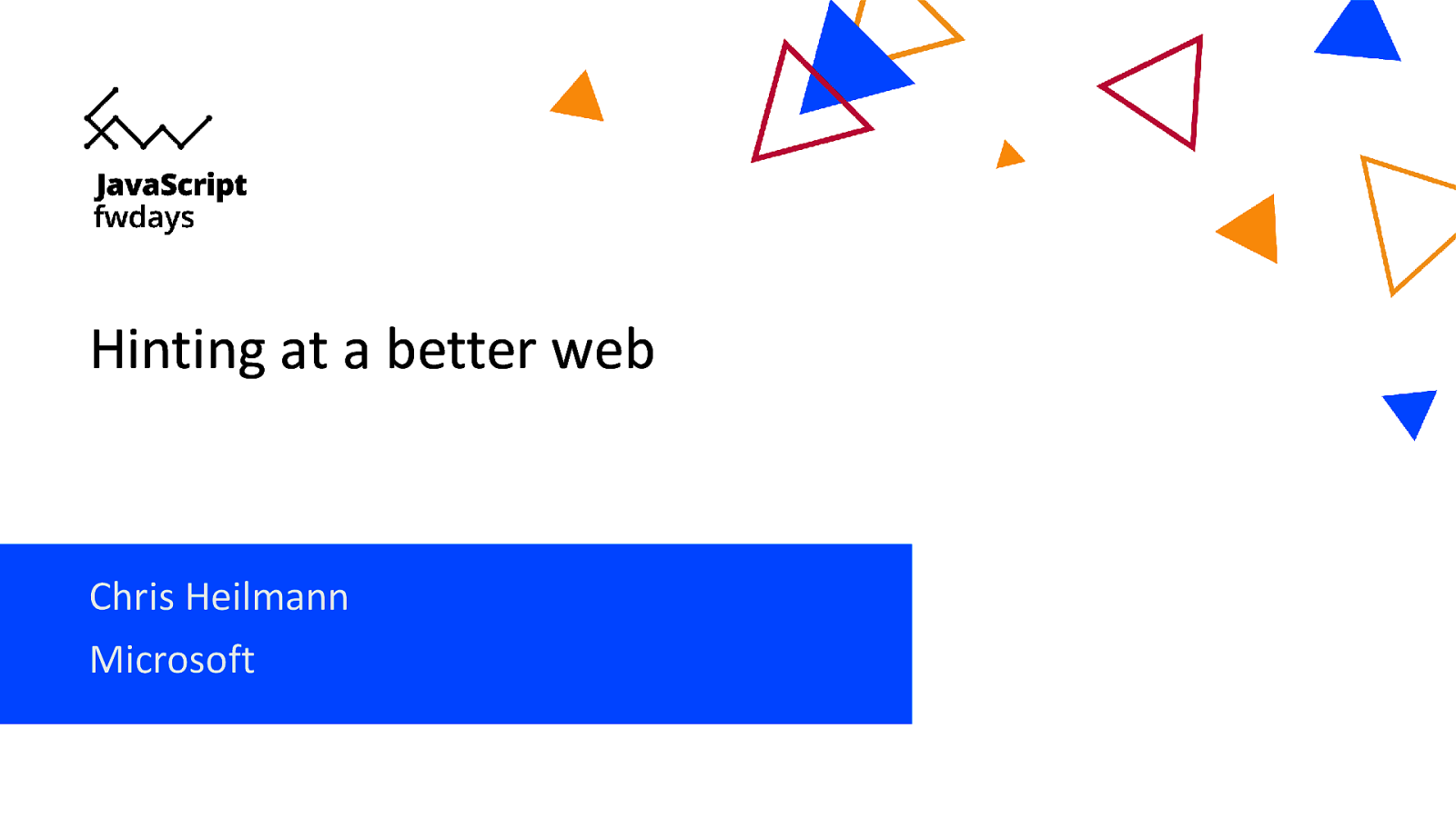 Hinting at a better web FWDays edition