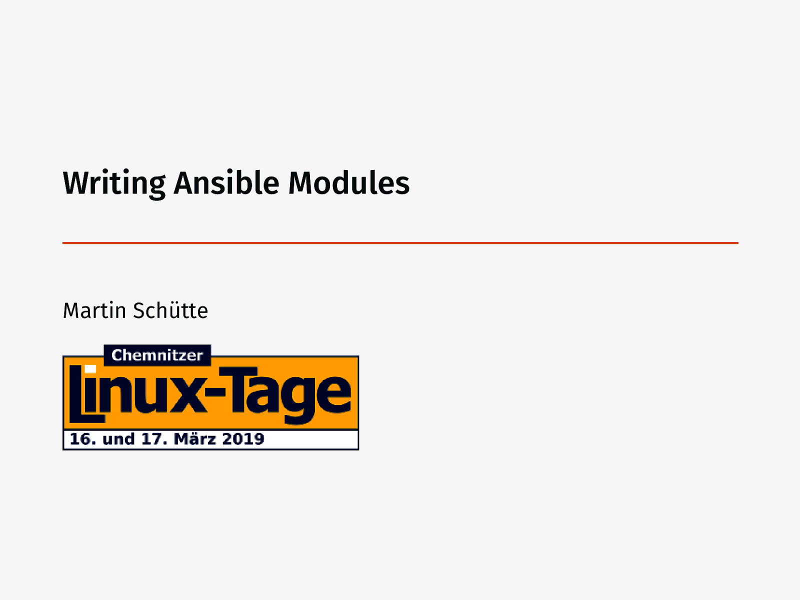 Writing Ansible Modules