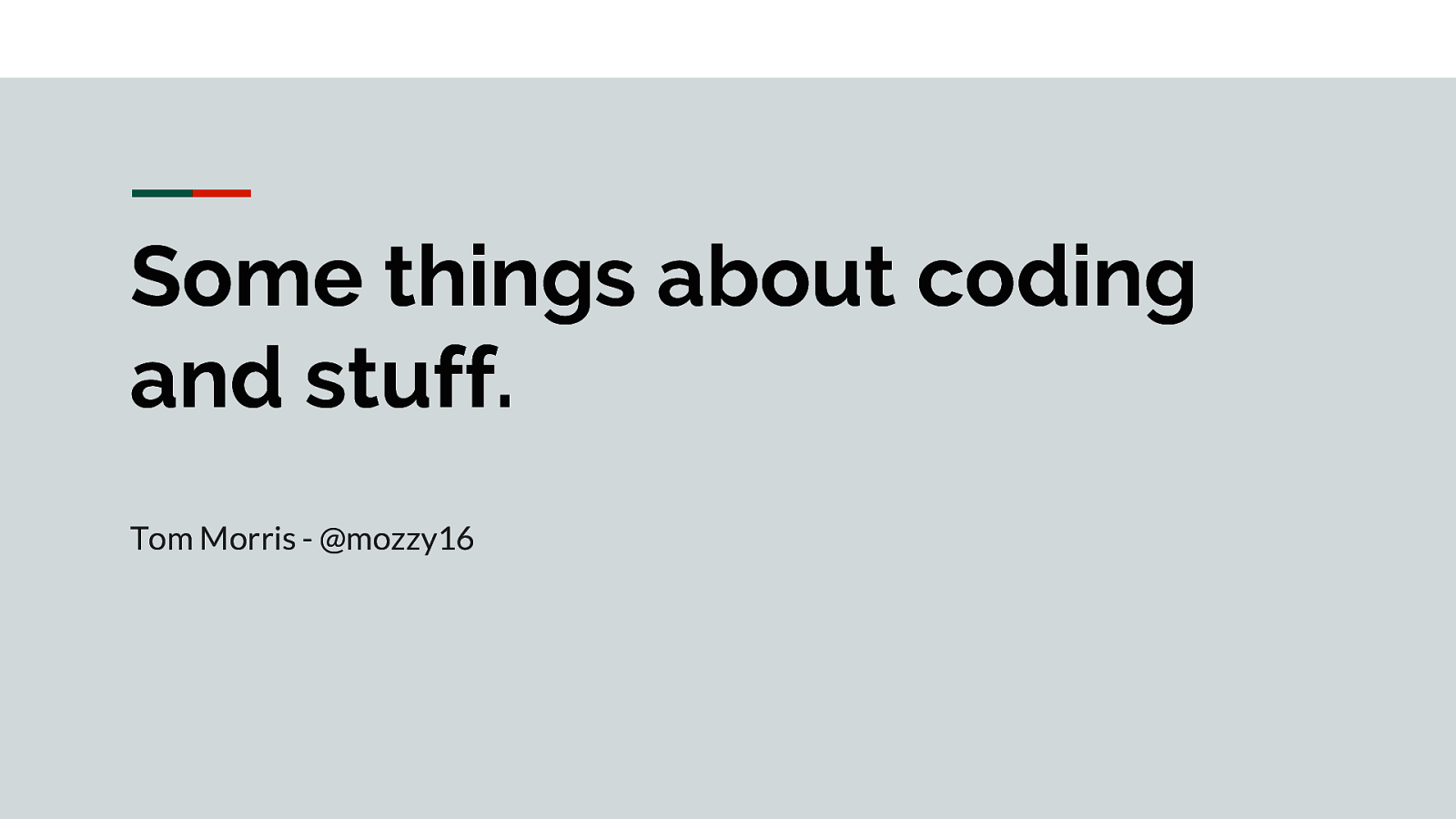 Some things about coding and stuff.