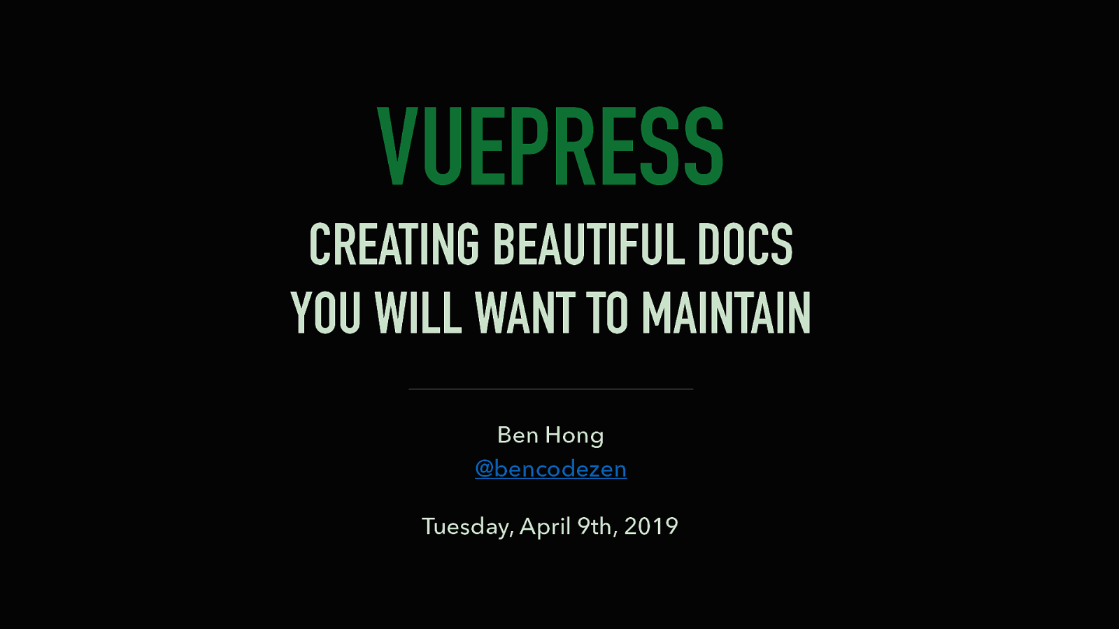 VuePress: Creating Beautiful Docs You Will Want to Maintain