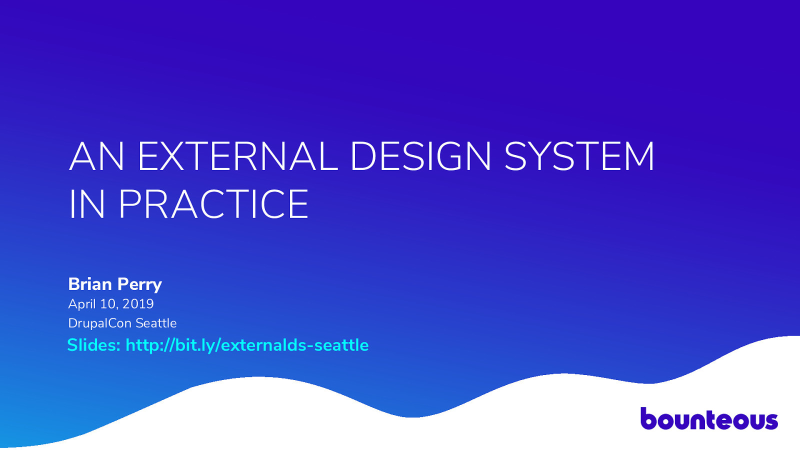 An External Design System in Practice