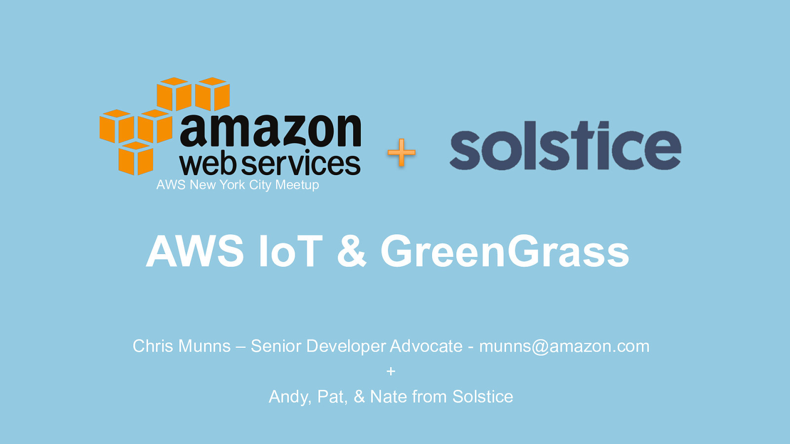 AWS IoT and Greengrass