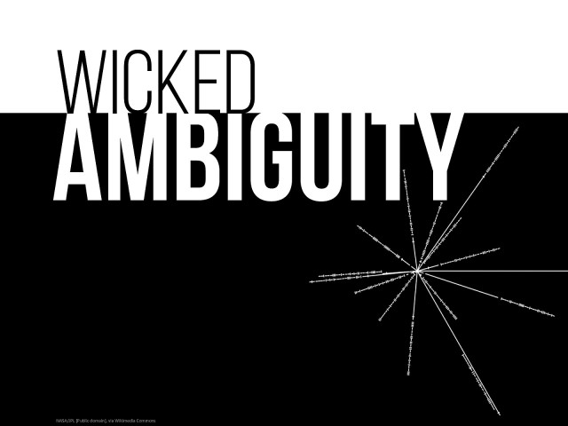 Keynote: Wicked Ambiguity and User Experience