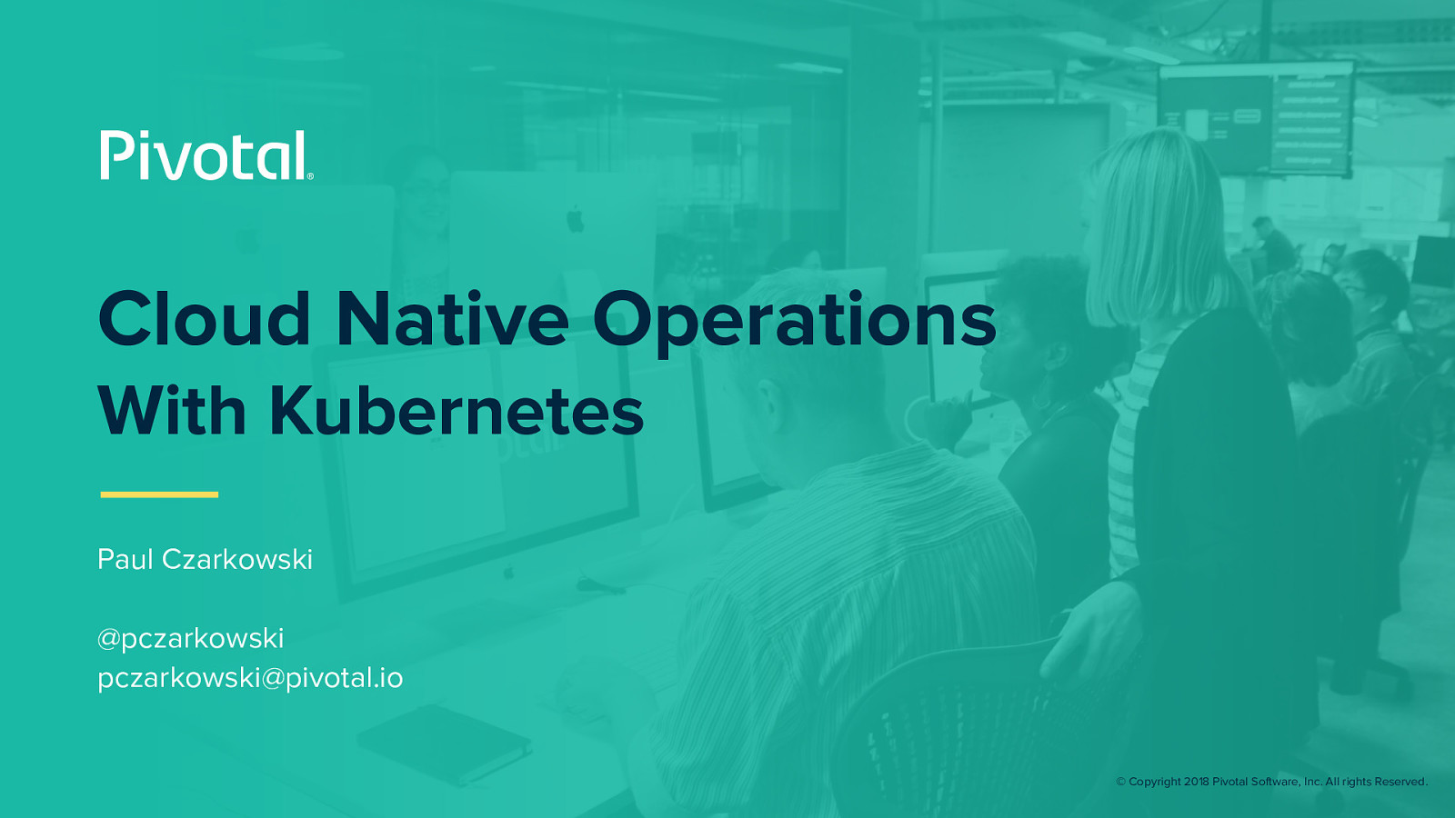 Cloud Native Operations with Kubernetes