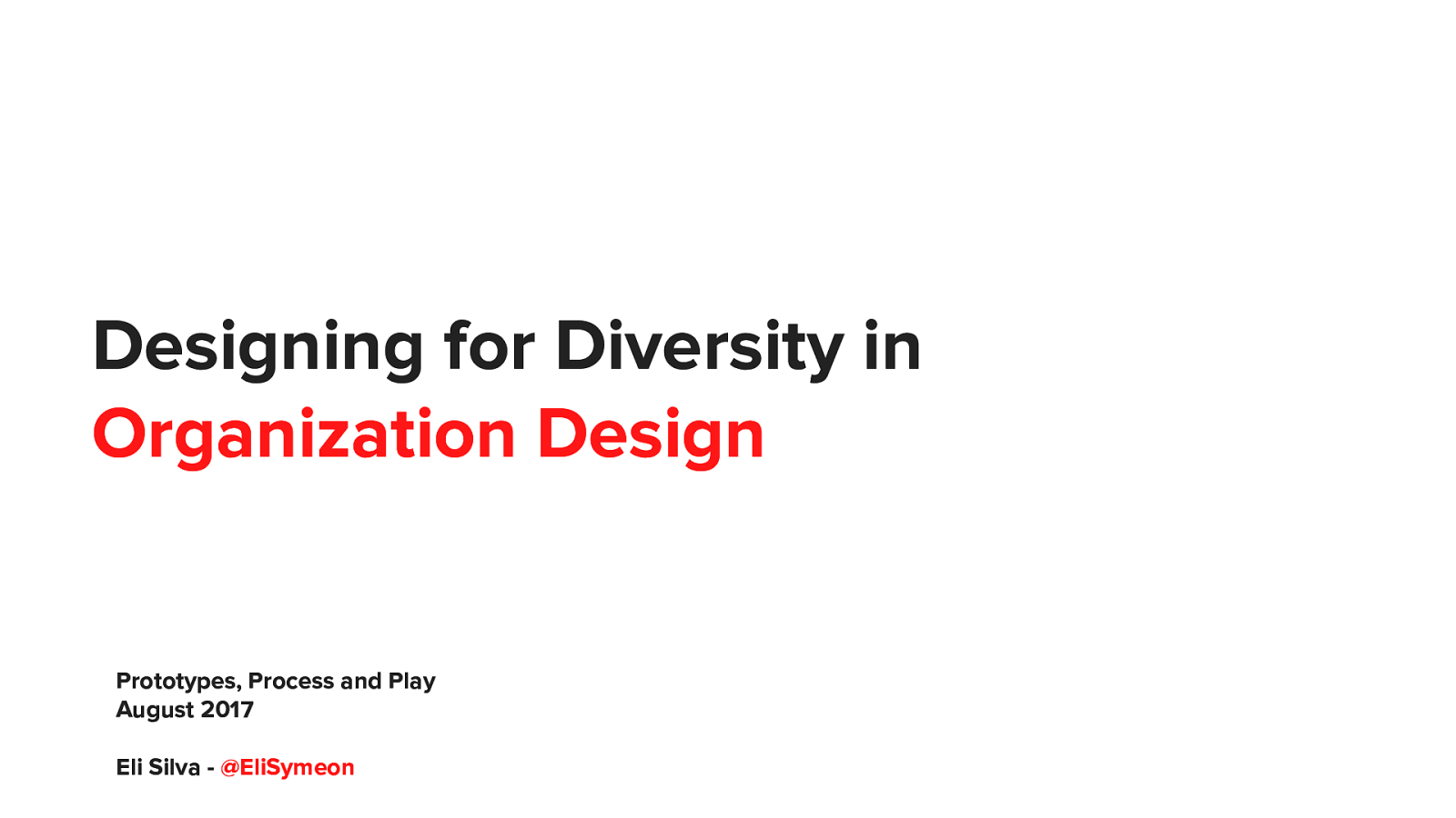 Designing for Diversity in Design Organizations