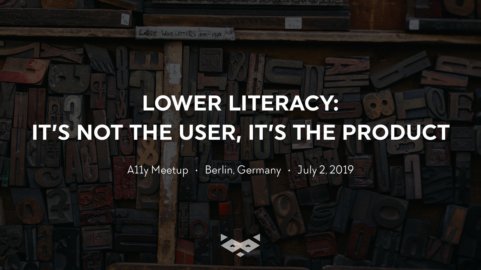 Lower literacy: it’s not the user, it’s the product!