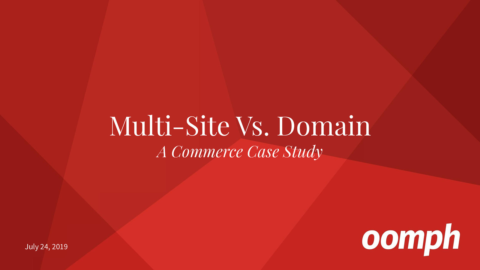 Multi-Site Vs Domain: A Commerce Case Study