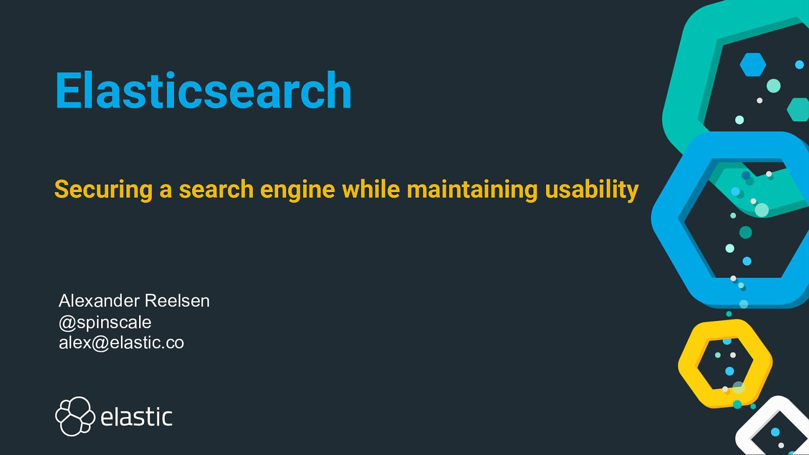 Elasticsearch - Securing a search engine while maintaining usability
