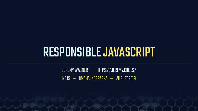 Responsible JavaScript