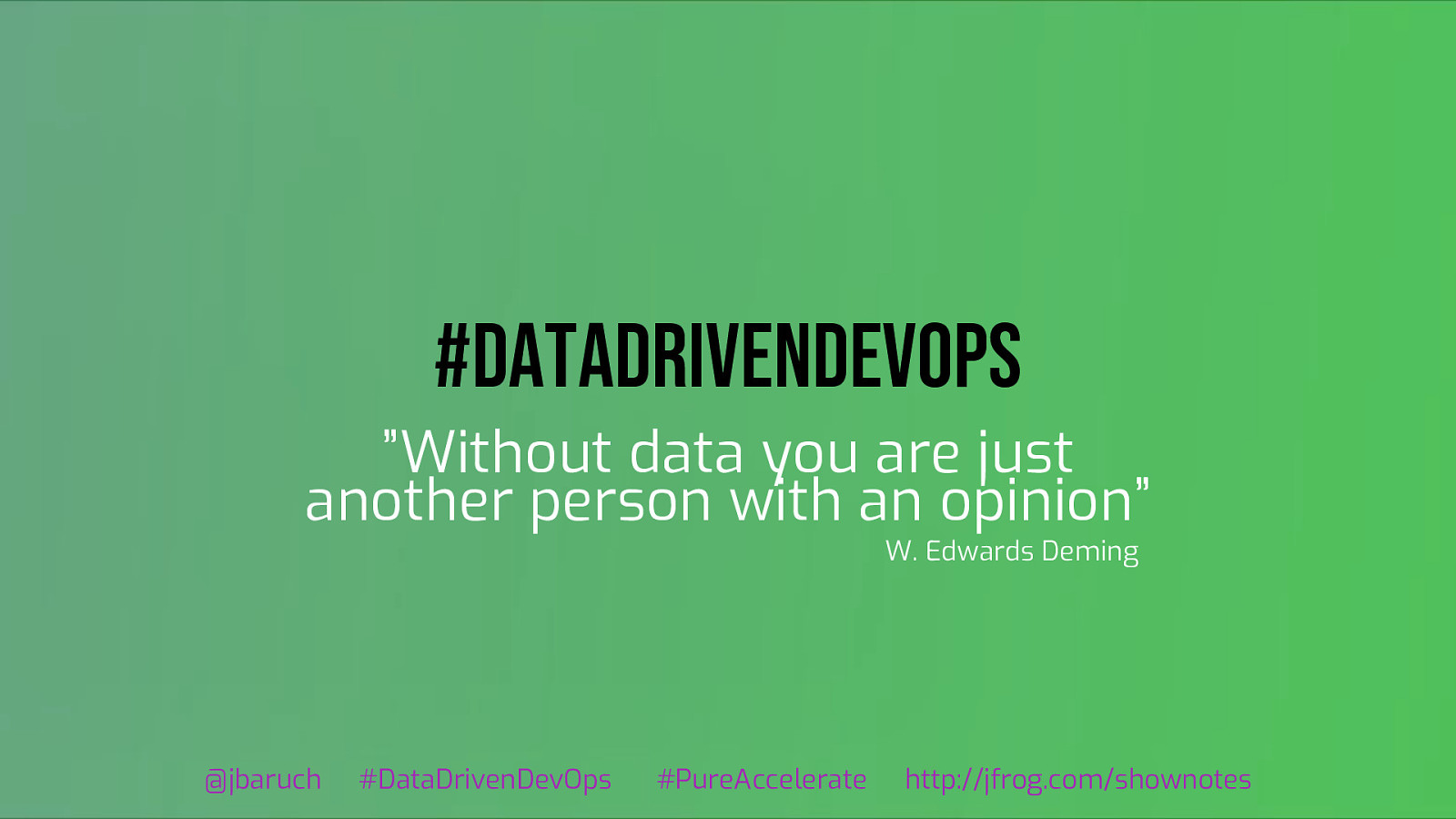 #DataDrivenDevOps