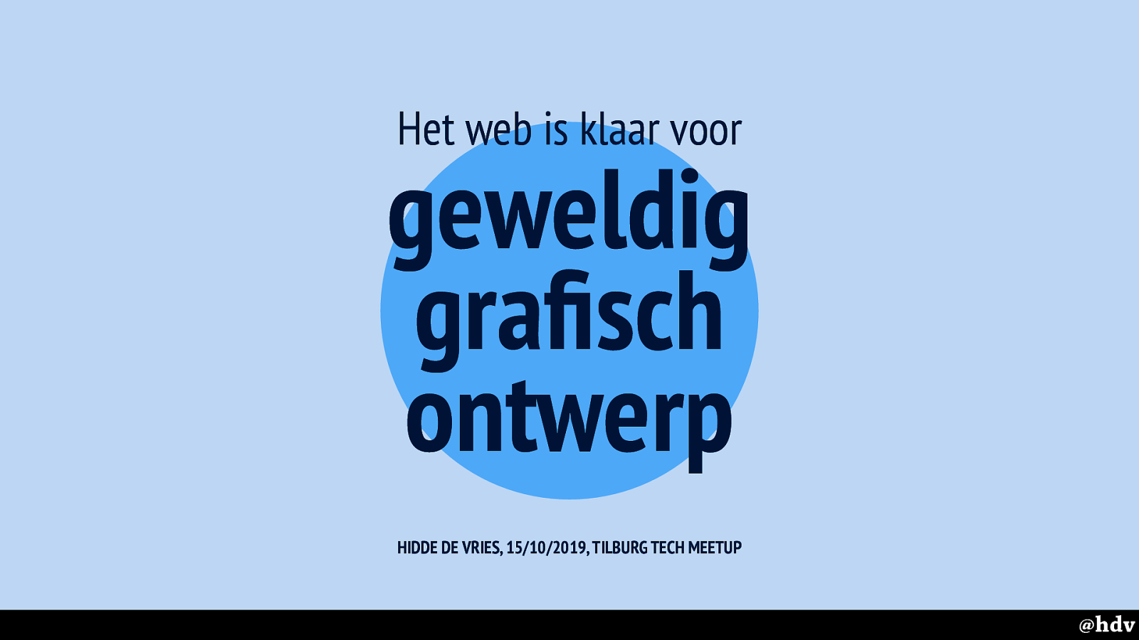 (Dutch) Het web is klaar voor geweldig grafisch ontwerp