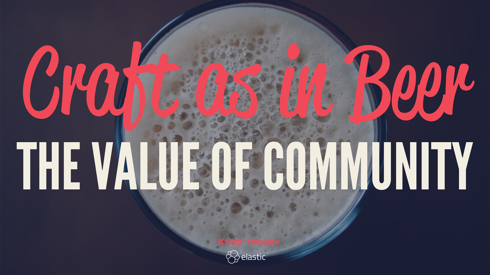 Craft as in Beer: The Value of Community