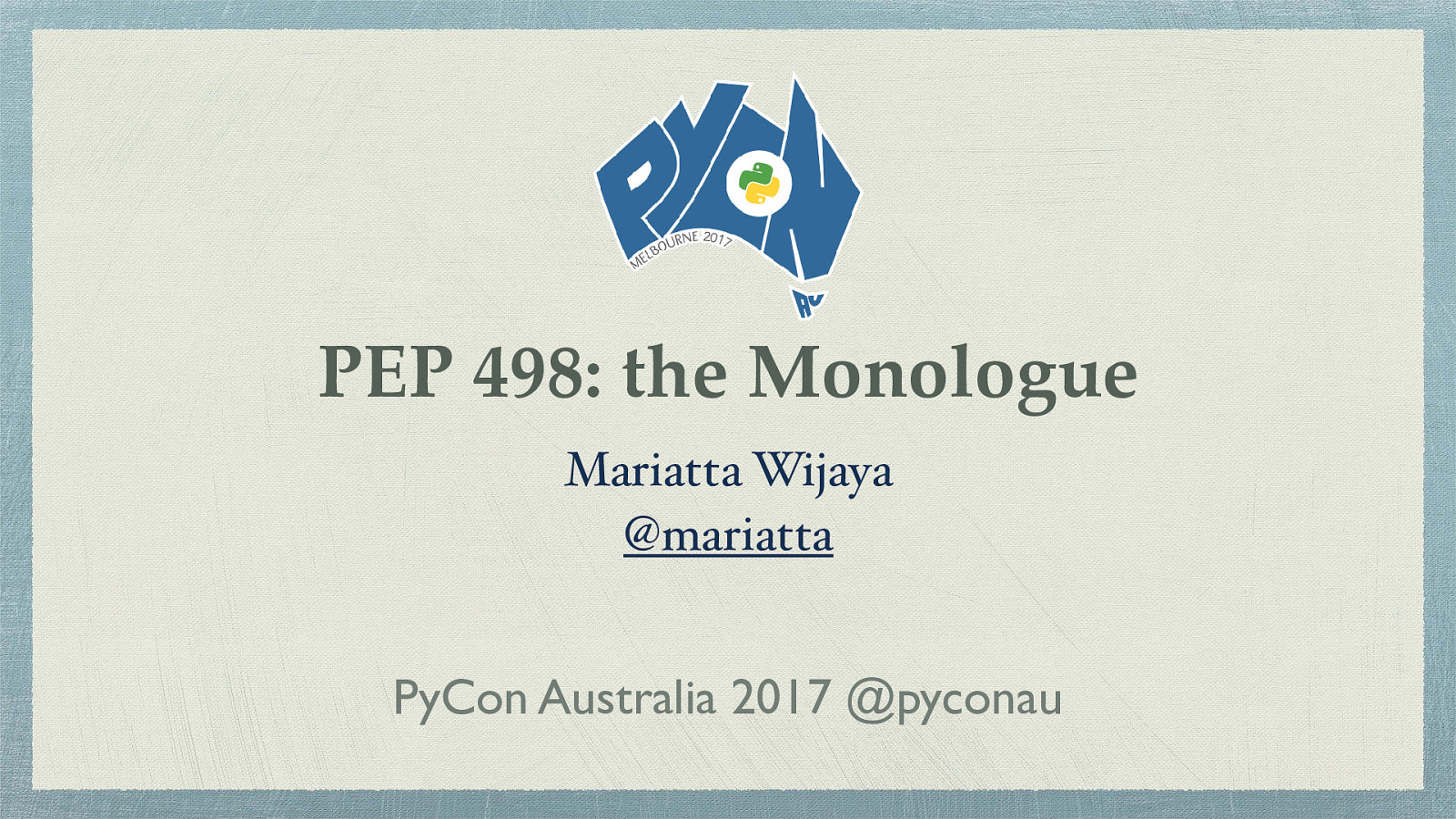 PEP 498: The Monologue