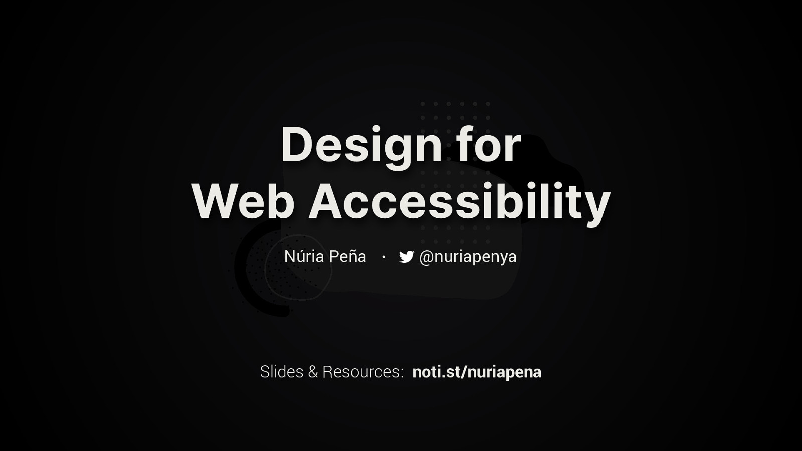 Design for Web Accessibility