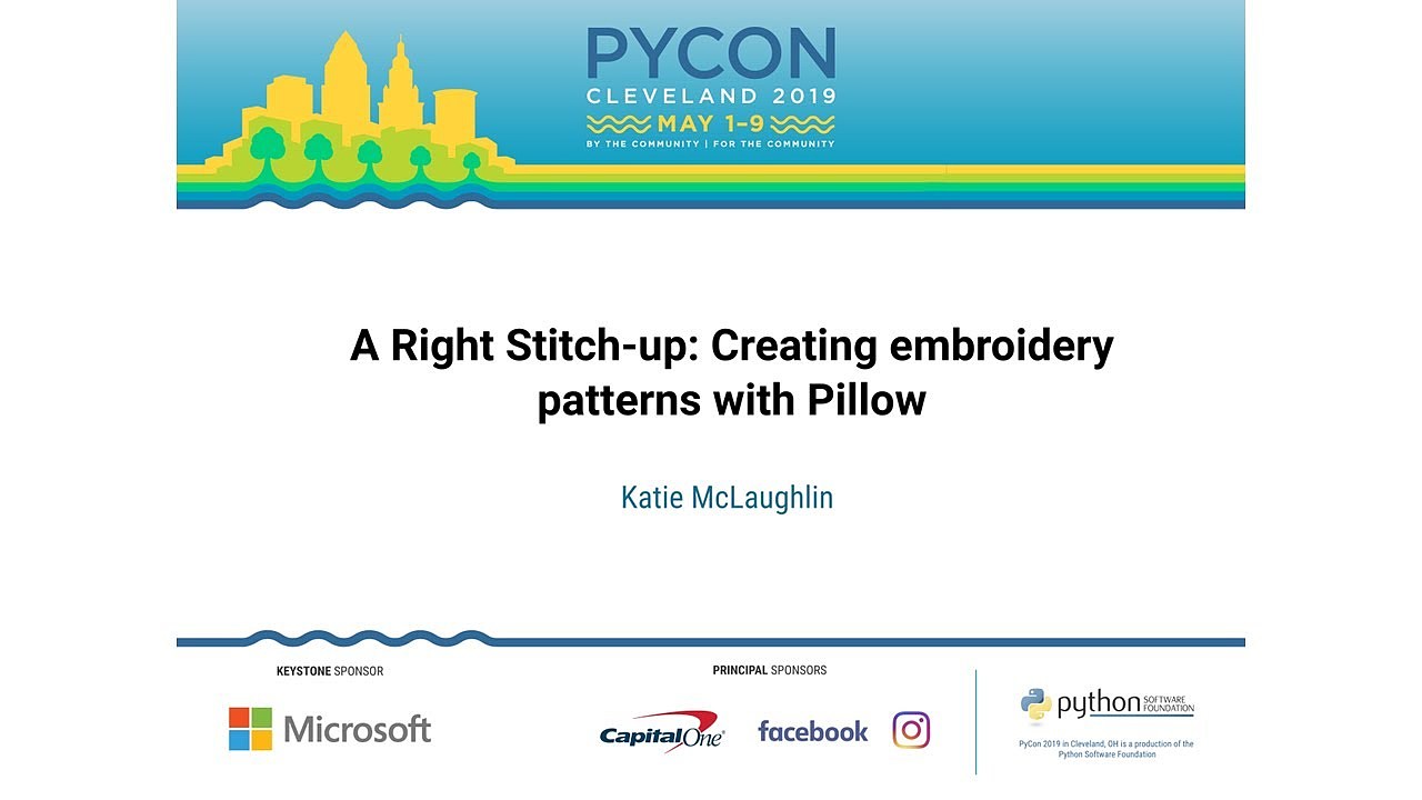 A Right Stitch-up: Creating embroidery patterns with Pillow