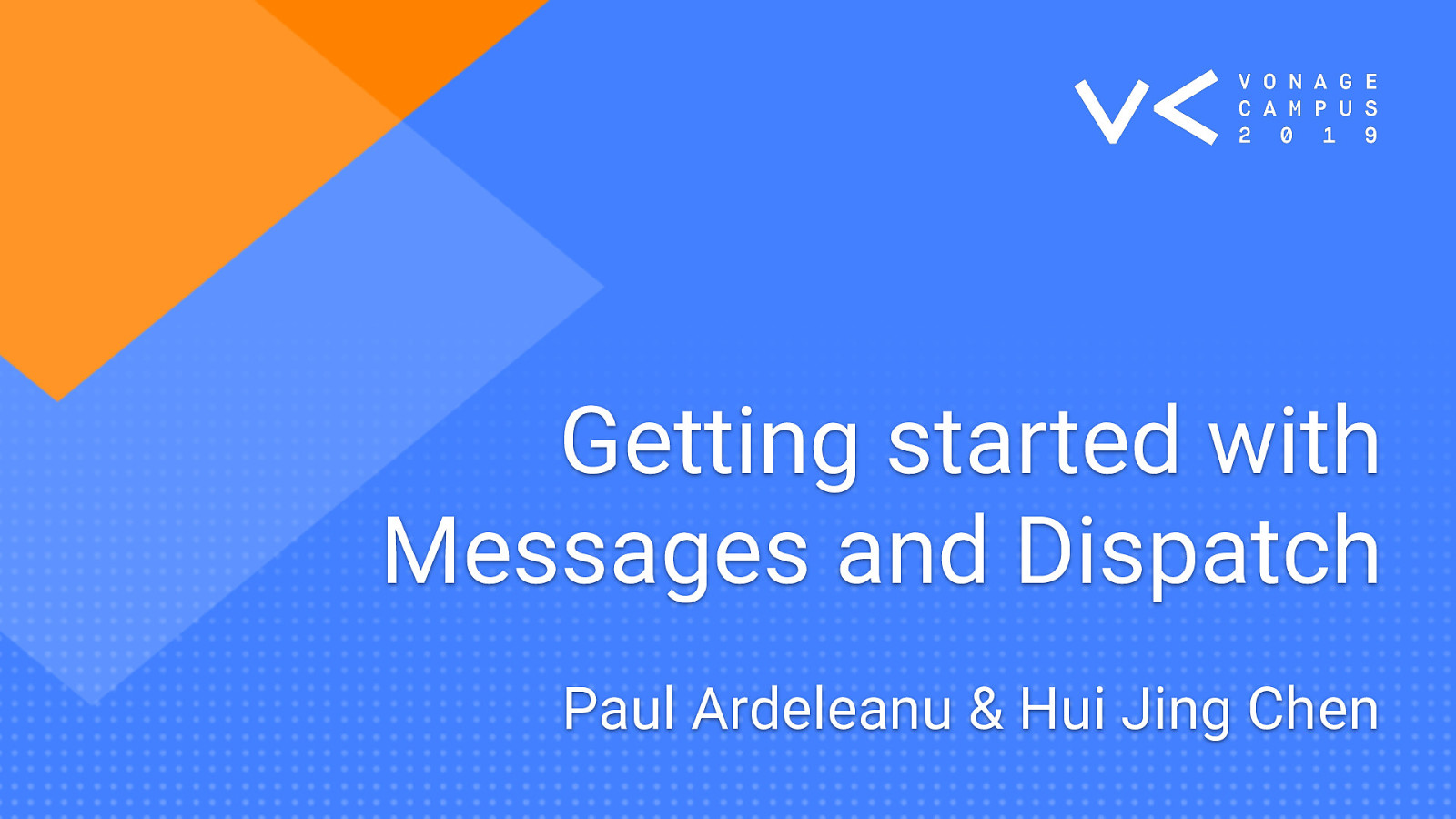 Getting started with Messages and Dispatch