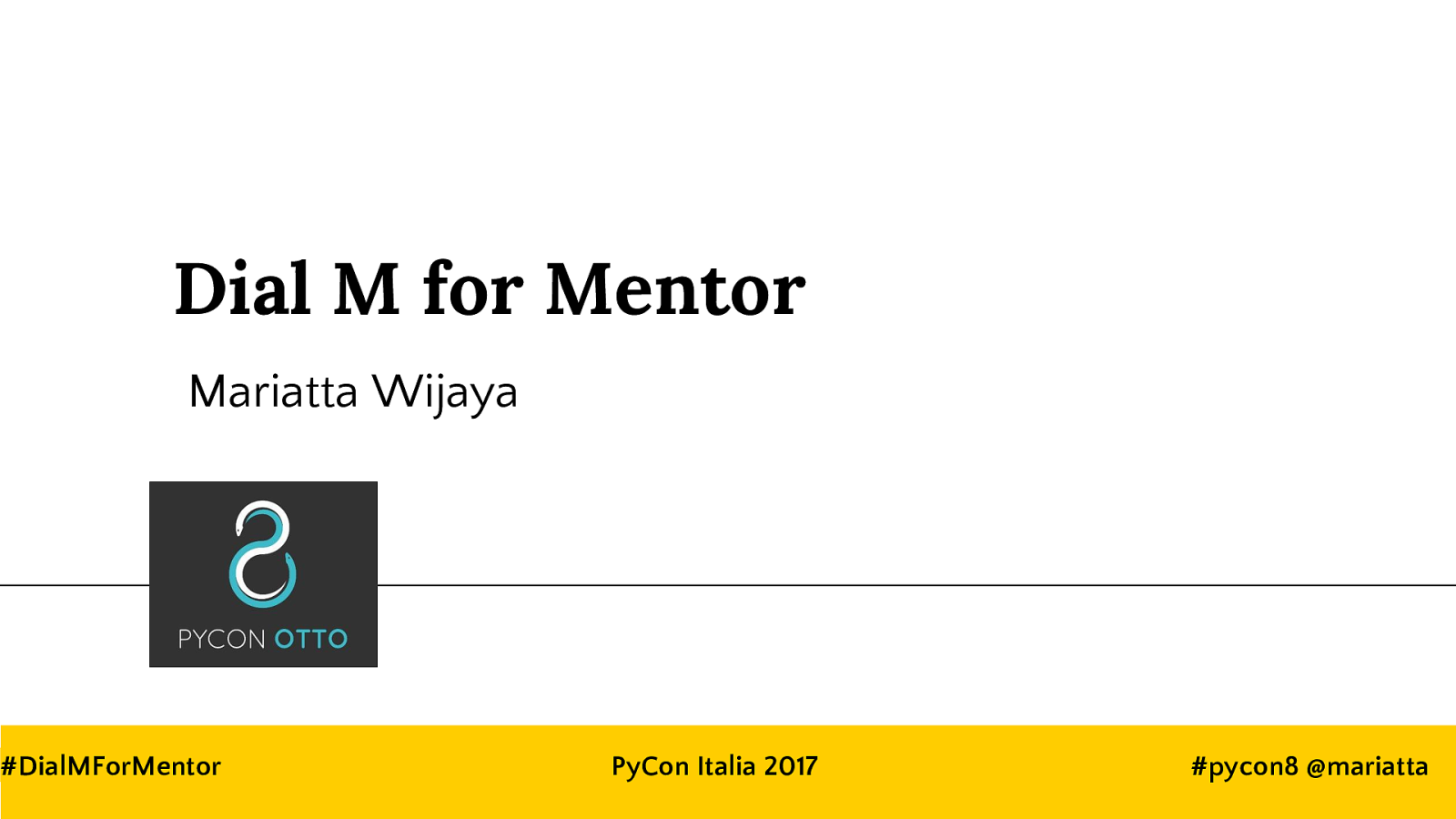 Dial M For Mentor