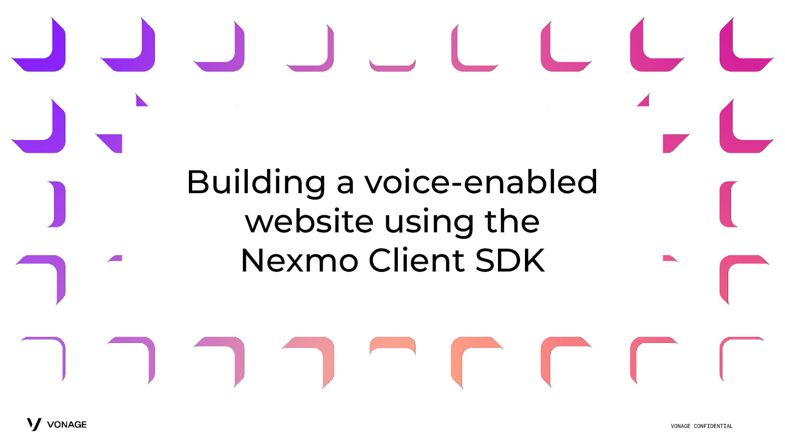 Building a voice-enabled website using the Nexmo Client SDK
