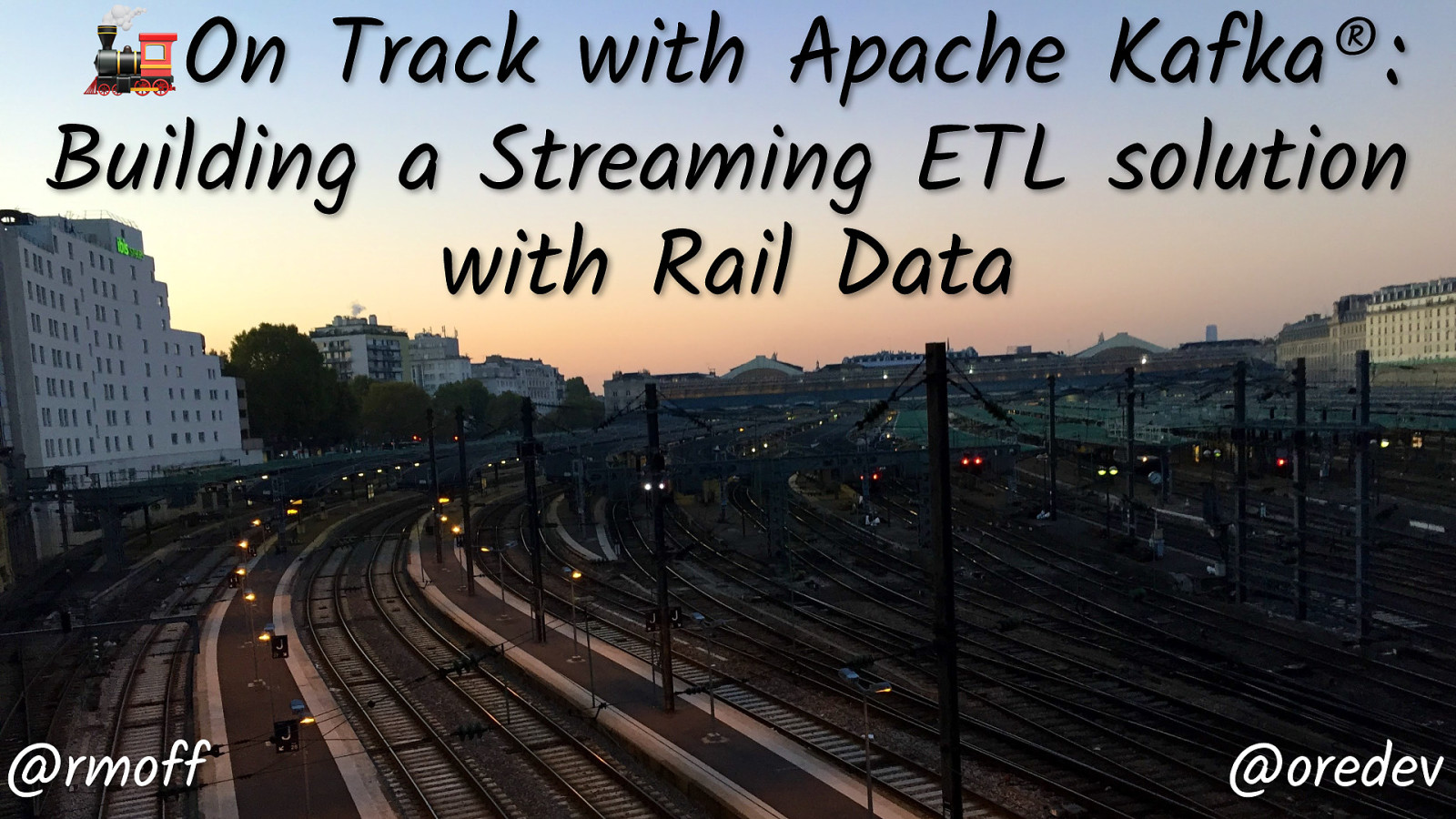 🚂 On Track with Apache Kafka: Building a Streaming ETL solution with Rail Data