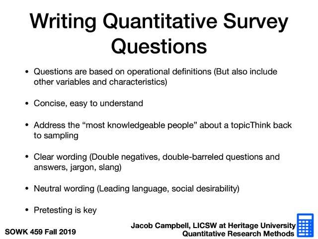 how to identify a quantitative research question