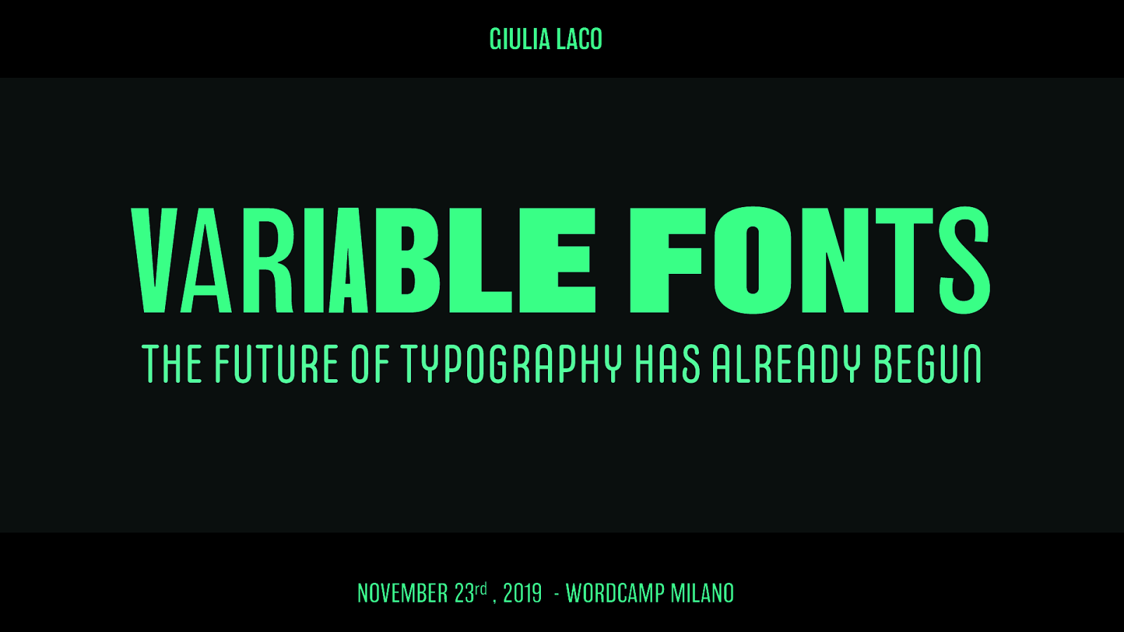 Variable Fonts: the future of typography has already begun