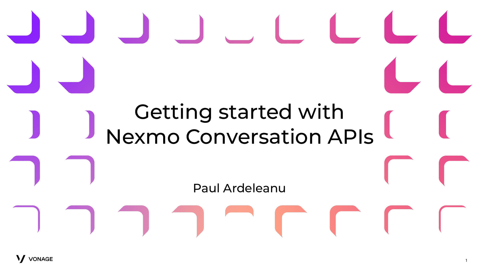 Getting started with Nexmo Conversation APIs