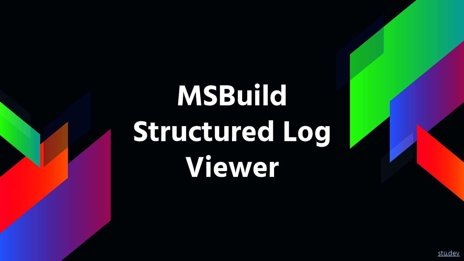 MSBuild Structured Log Viewer