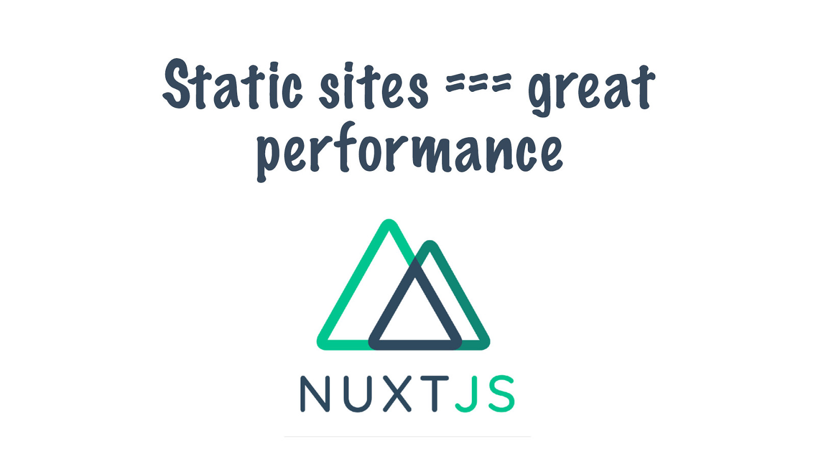  Static generated sites === great performance. What are you waiting for?