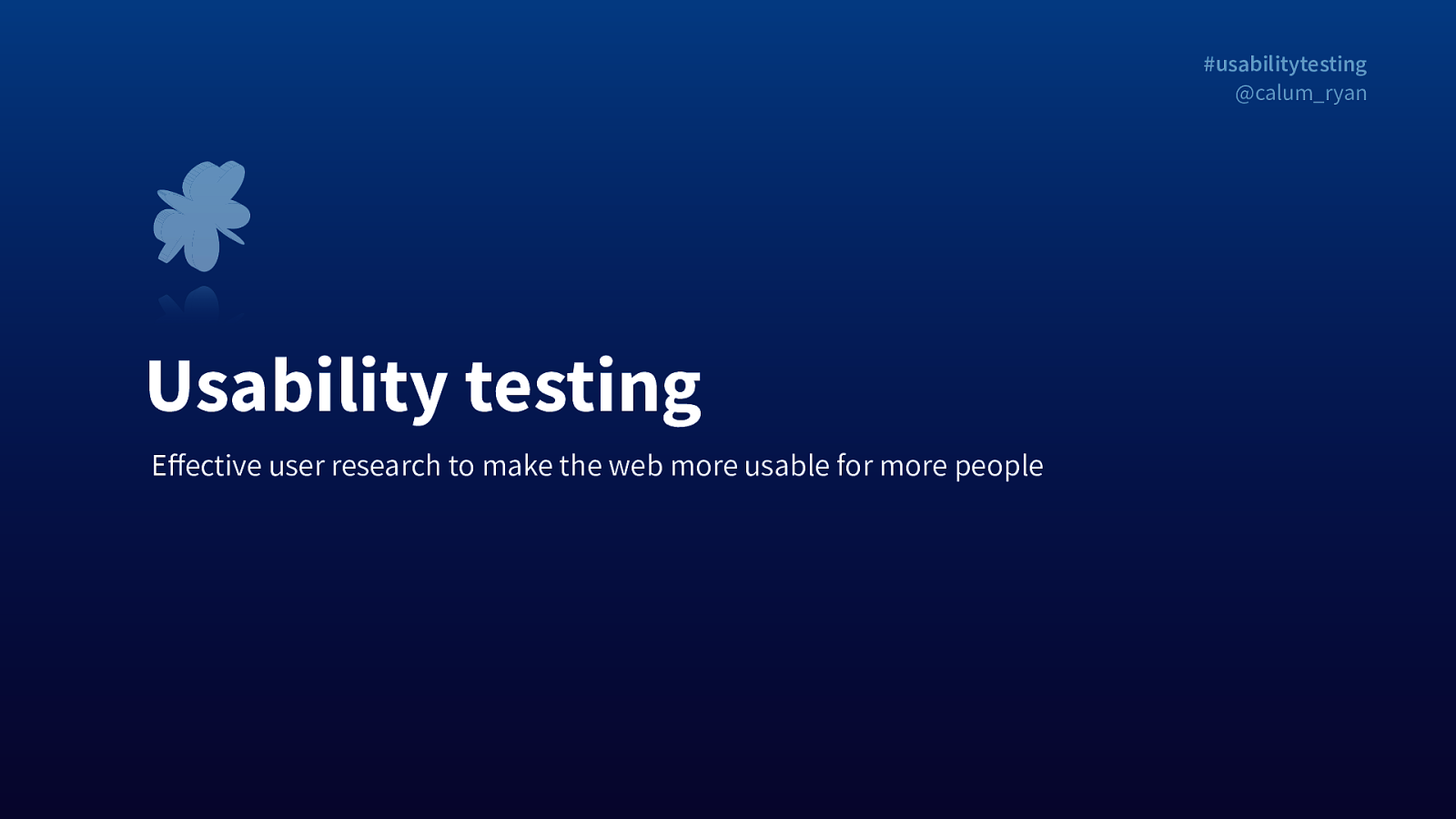 Usability testing