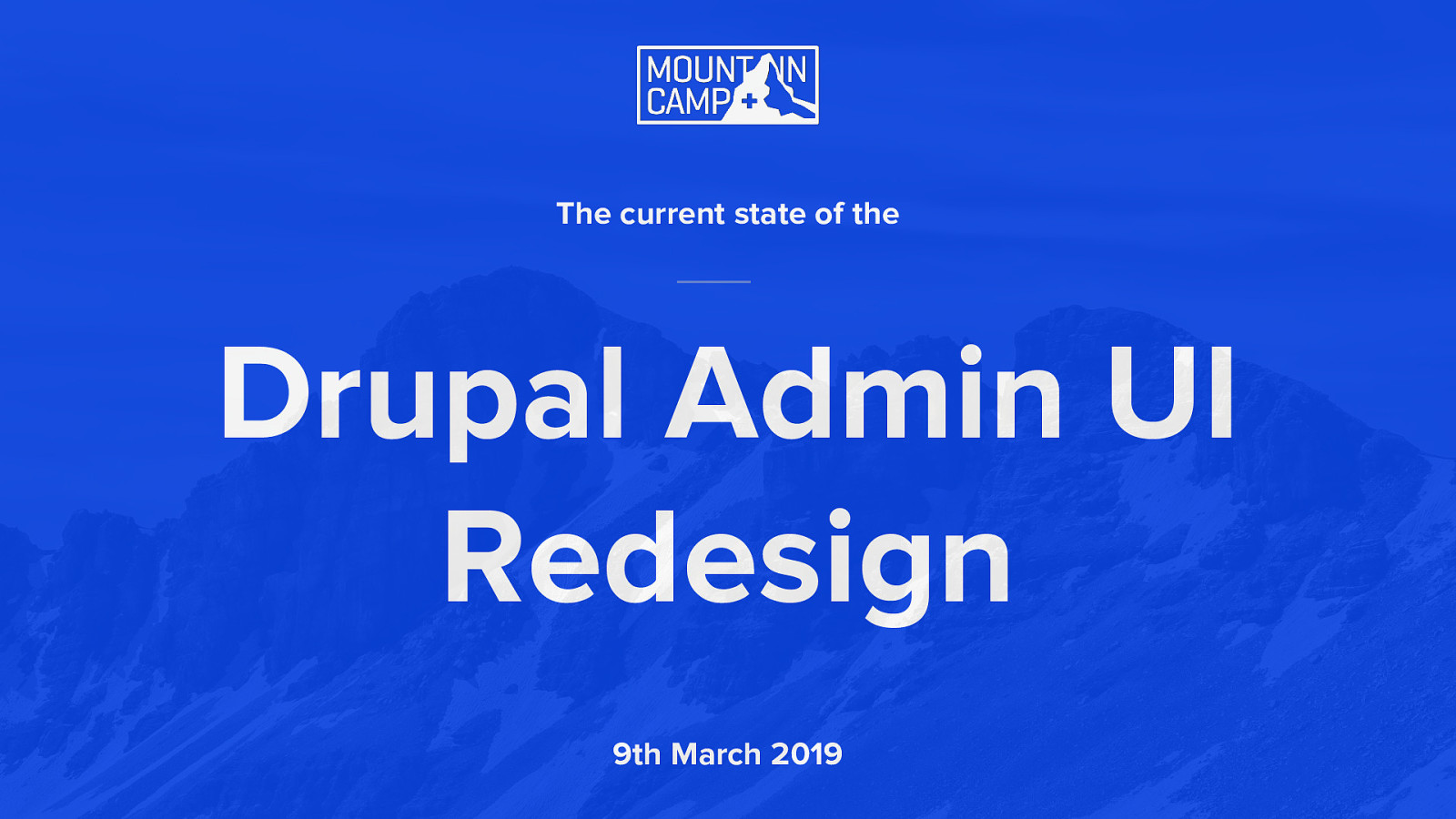 Current State of the Drupal Admin UI Redesign