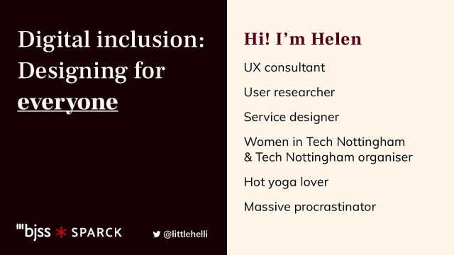 Digital inclusion: Designing for everyone