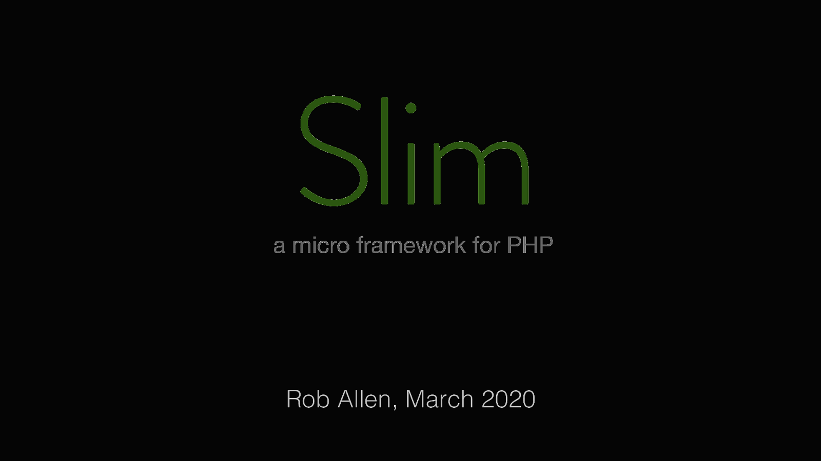 Slim 4: PHP’s Microframework