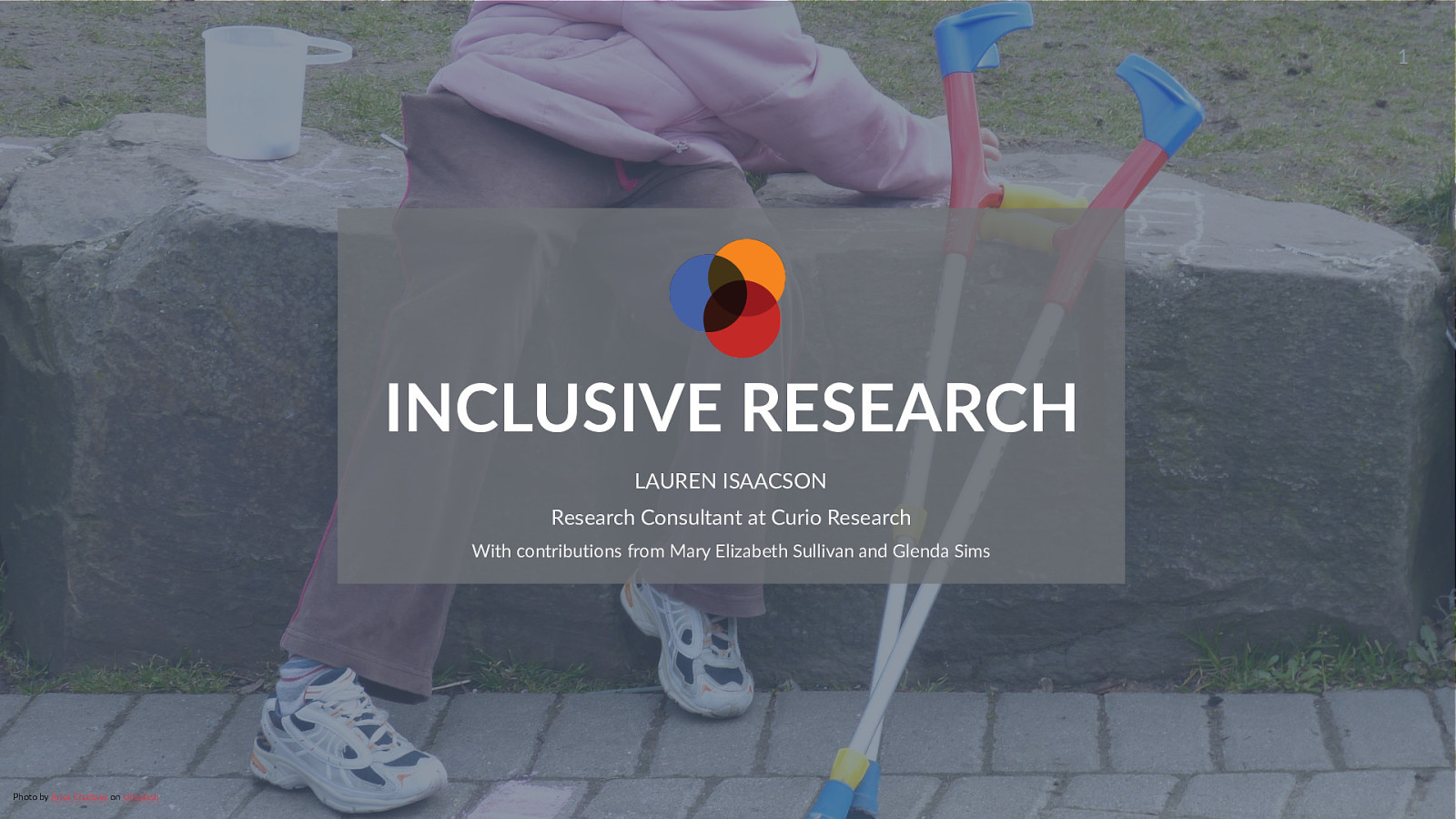 Inclusive Research: Making research accessible to people with disabilities