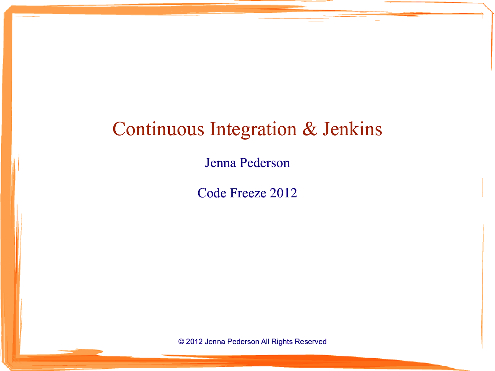 Continuous Integration Basics with Jenkins