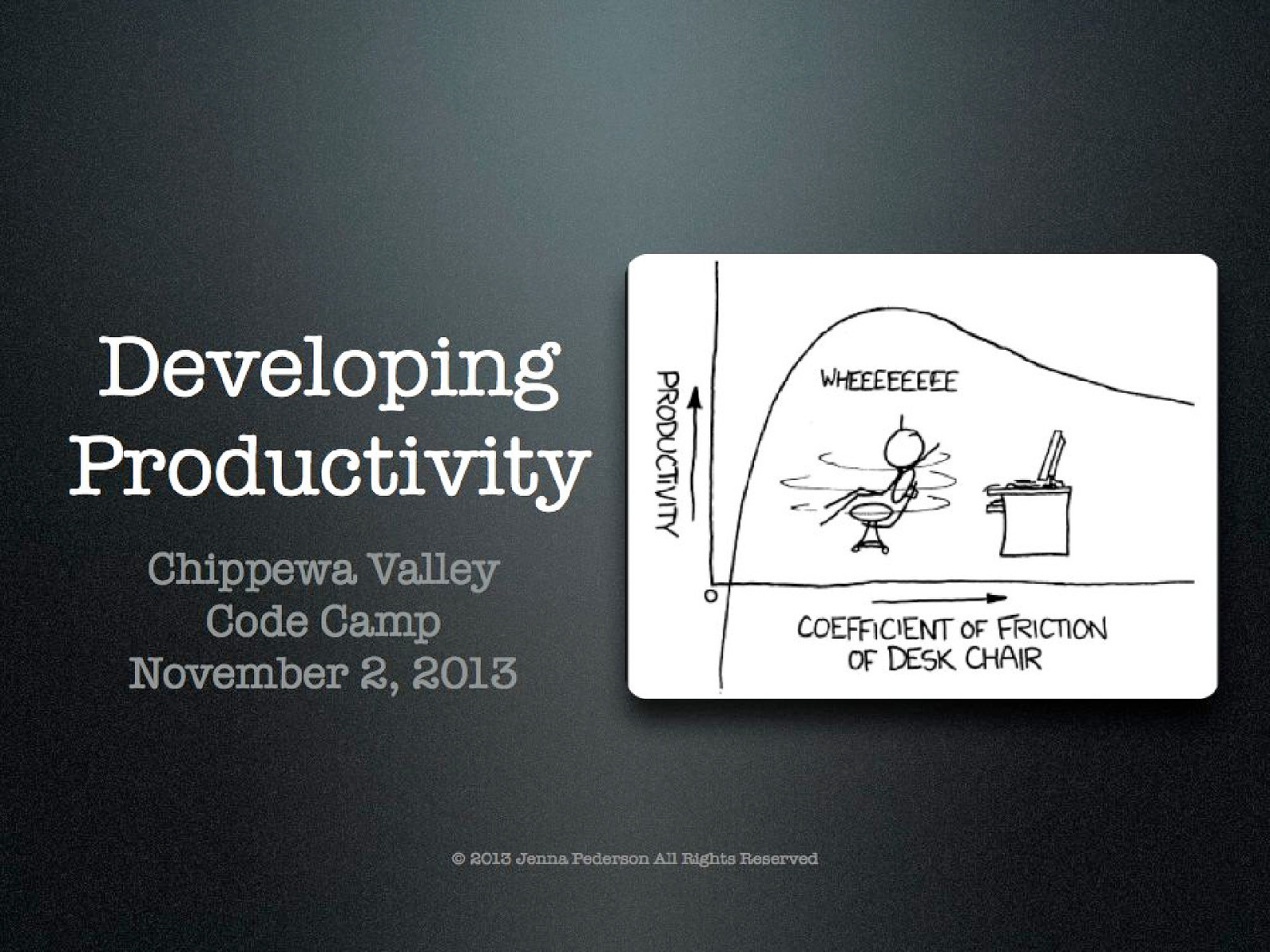 Developing Productivity