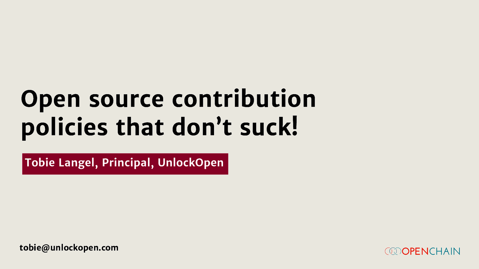 Open source contribution policies that don’t suck!