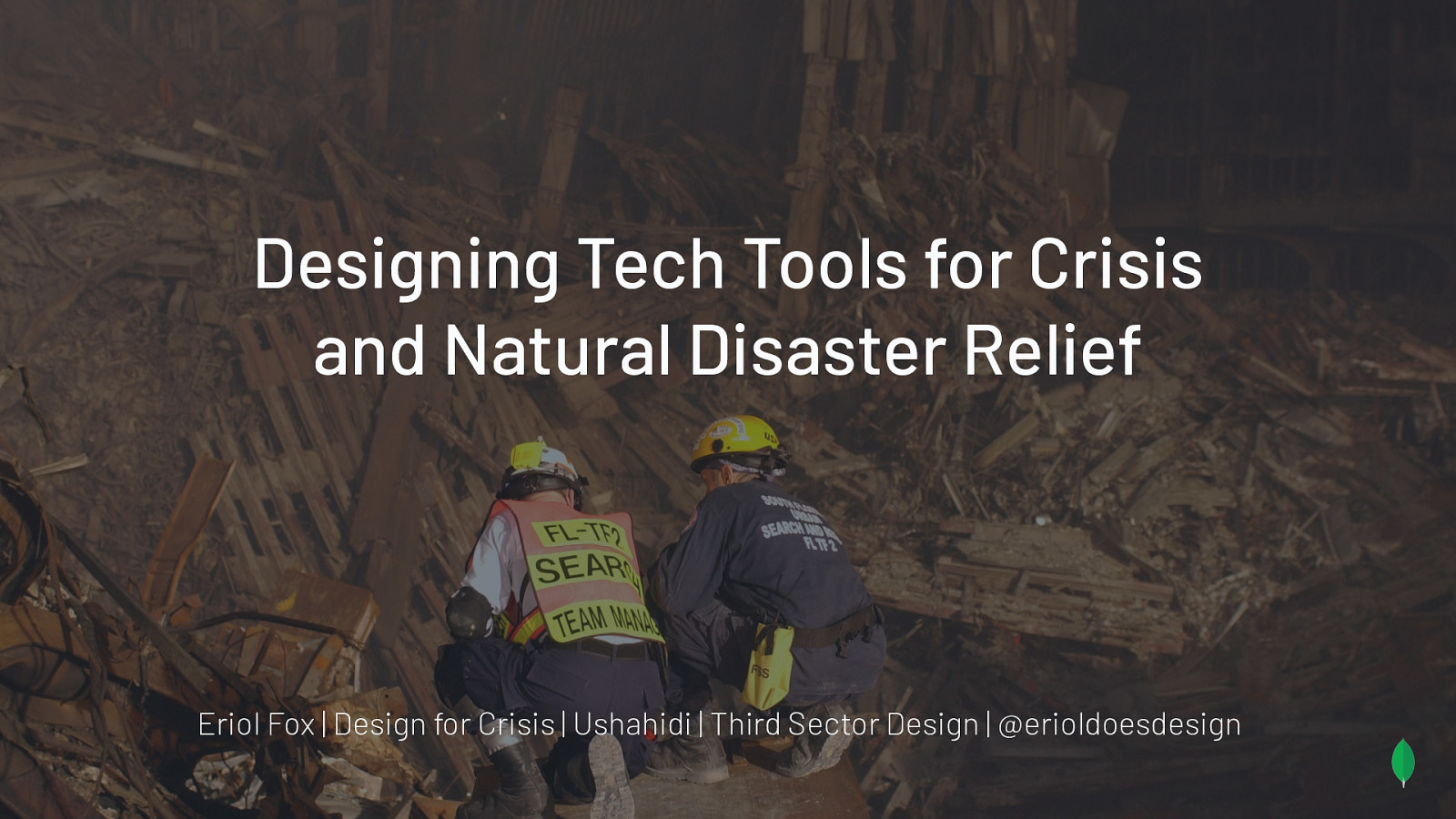Designing Tech Tools for Crisis and Natural Disaster Relief